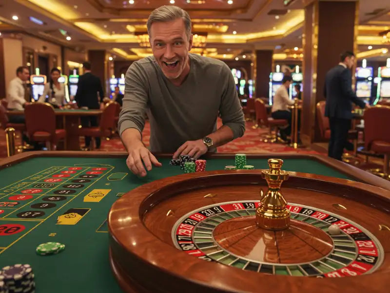 Jili-Casino roulette wheel spinning with bets placed on the virtual table