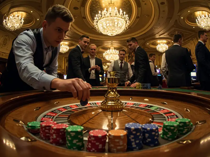 Perya Games playing roulette with a spinning wheel and betting table