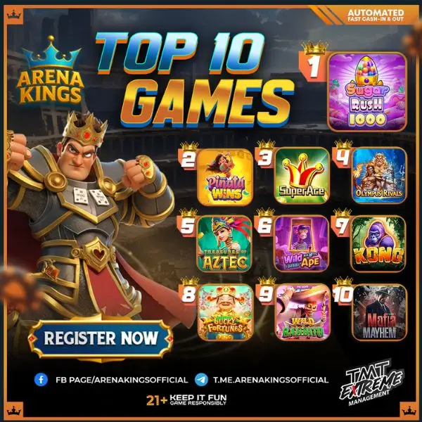 Top 10 Games to play in ArenaKings88