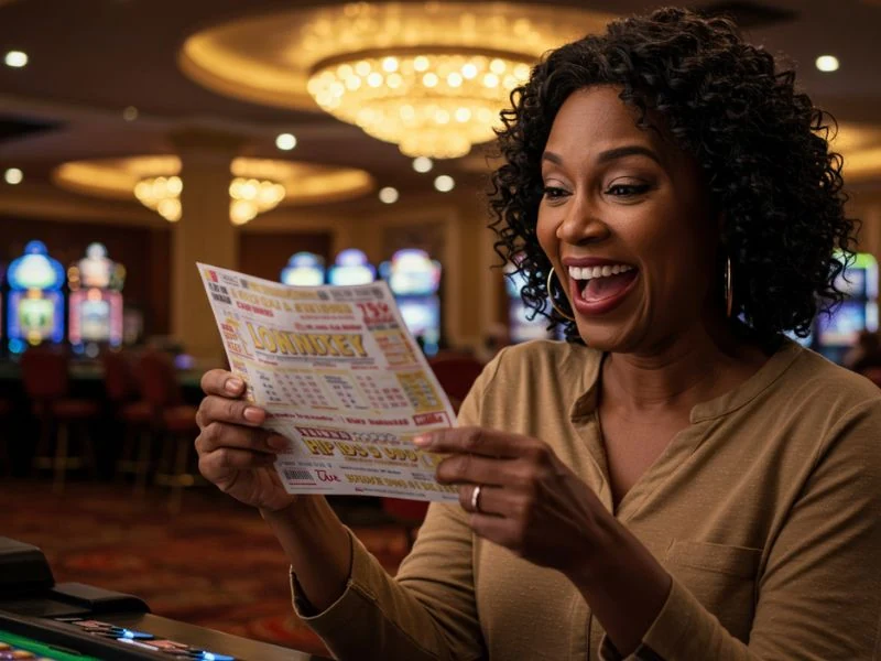 Happy player holding a winning hand in a poker game at PHRush casino